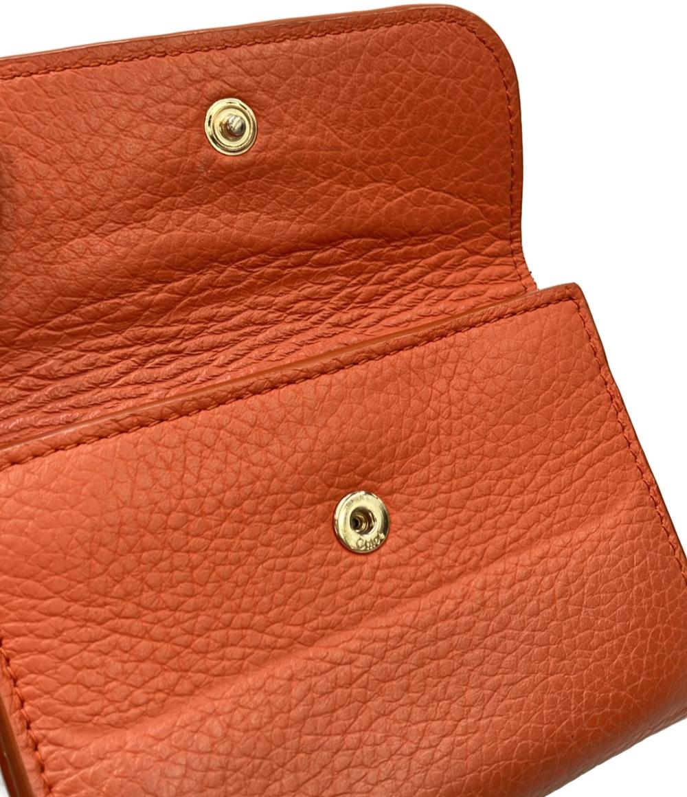 Chloe Wホック三つ折り財布 アルファベット スモール トリフォールド ウォレット レディース クロエ