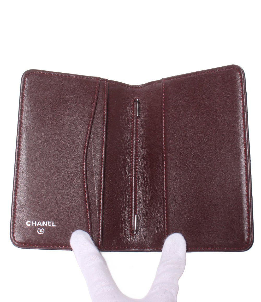 CHANEL 手帳カバー シルバー金具 16番台 マトラッセ レディース シャネル