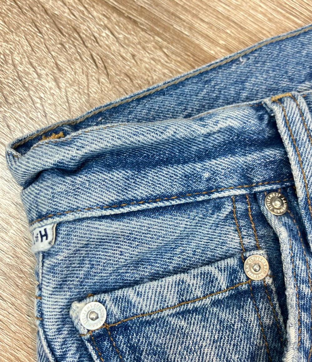 Citizens of humanity デニムパンツ ボタンフライ ダメージ加工 インディゴブルー Aylaジーンズ レディース SIZE 23 (XXS)