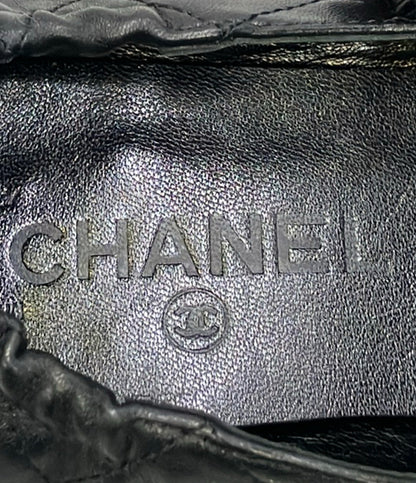 CHANEL インステップストラップパンプス カンボン A G24712 レディース SIZE 38 (25.5cm) シャネル