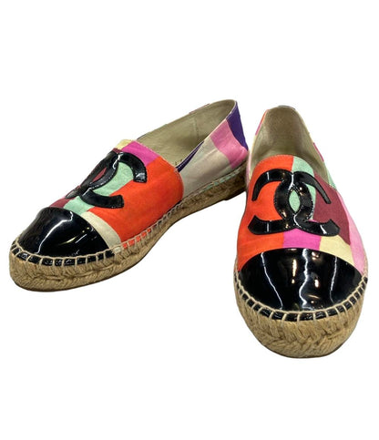 シャネル エスパドリーユ スリッポン フラットシューズ レディース SIZE 37 (L) CHANEL