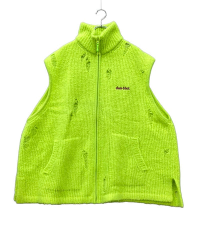 美品 doublet ベスト23AW タグ付き フリースニットベスト FLEECE KNIT VEST 23AW55KN135 メンズ SIZE M ダブレット