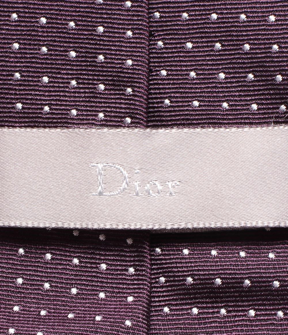 ディオールオム ネクタイ シルク100％ ドット柄 メンズ DIOR HOMME