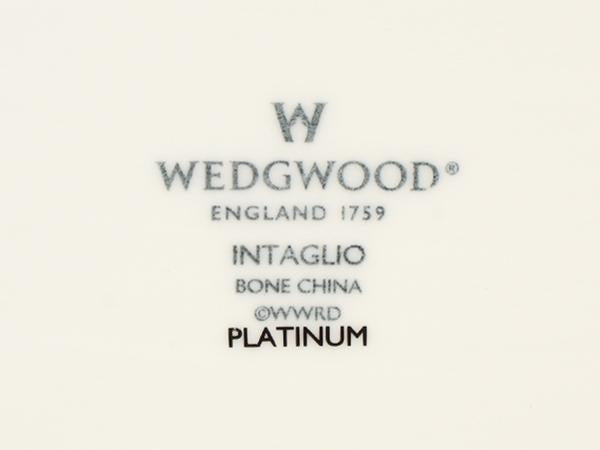 美品 WEDGWOOD ダイヤディッシュ 皿 22cm インタグリオ プラチナ ウェッジウッド