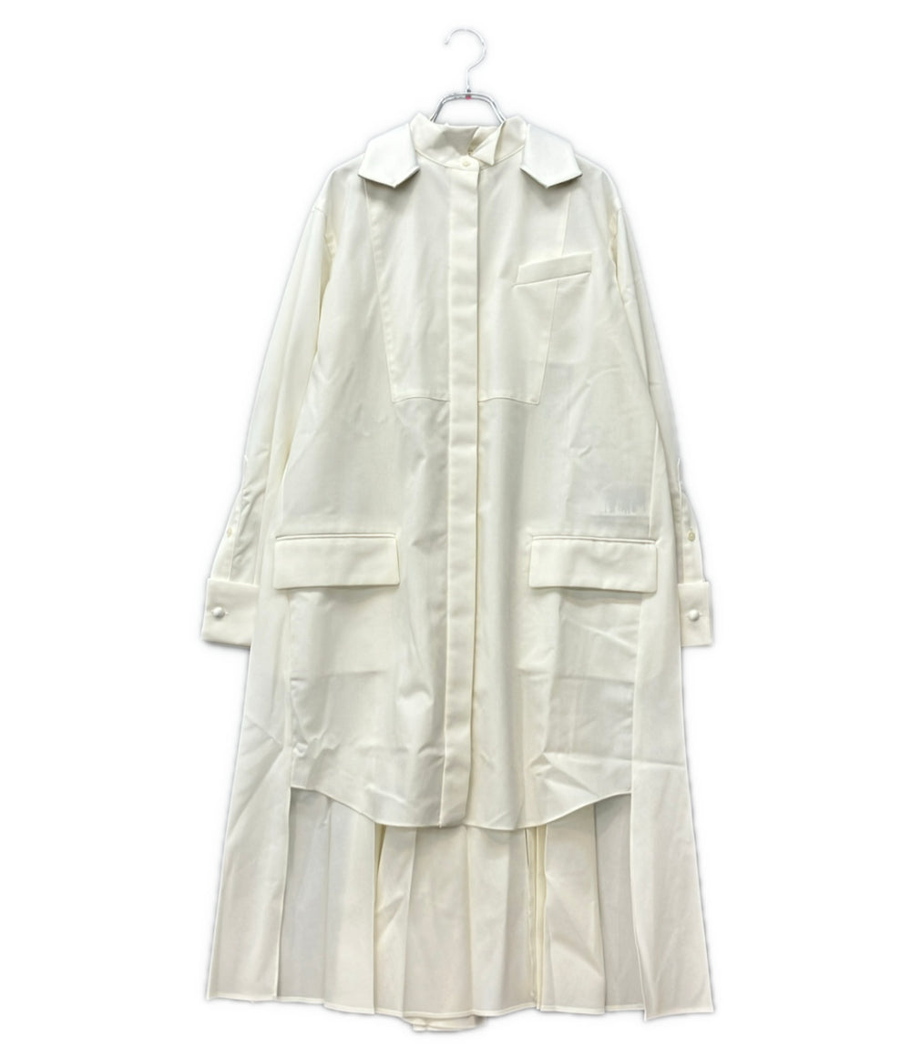 Sacai 長袖 バッグプリーツ ワンピース 21-05524 レディース SIZE 1 サカイ
