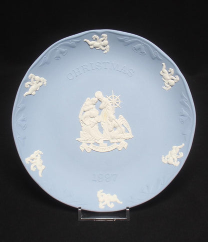 ウェッジウッド クリスマスプレート 飾り皿 18cm 1997 ジャスパー WEDGWOOD