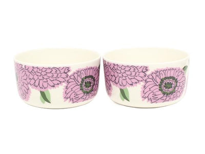 美品 Marimekko ボウル 皿 2点セット 12cm プリマヴェーラ ライラック マリメッコ