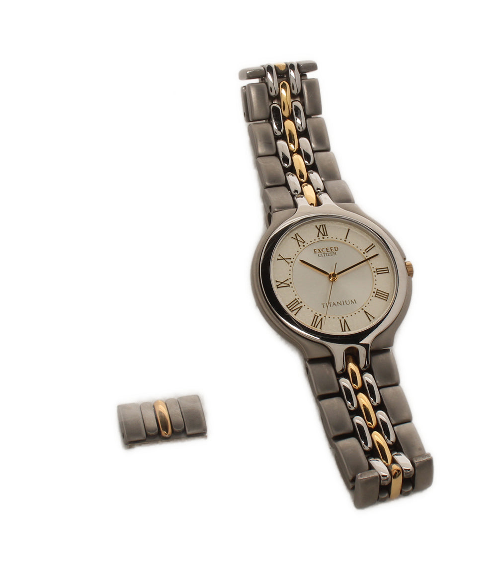 美品 CITIZEN 腕時計 エクシード EXCEED クオーツ 0330-C30749 メンズ シチズン