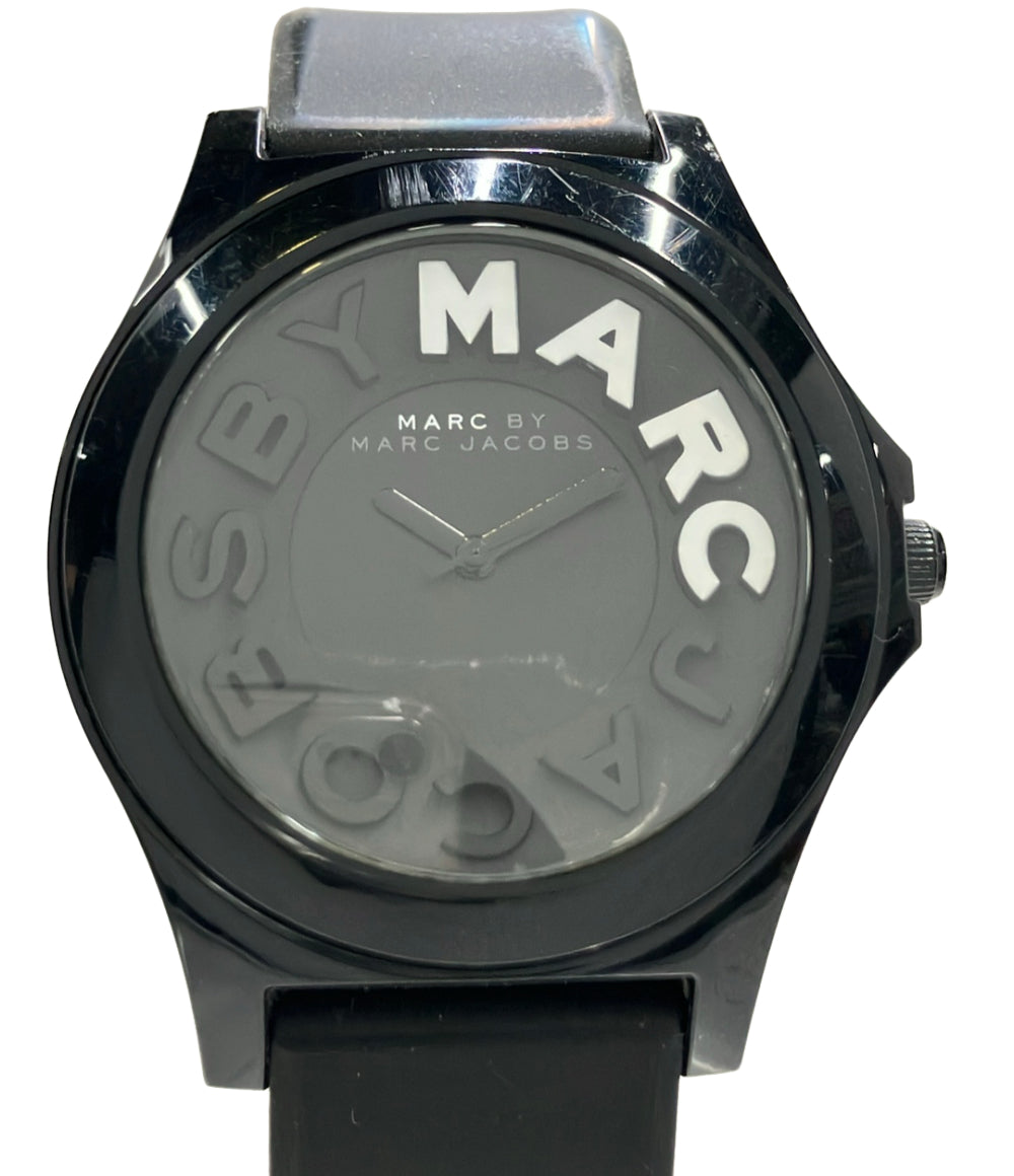 MARC BY MARC JACOBS 腕時計 クオーツ ブラック MBM4025 メンズ マークバイマークジェイコブス