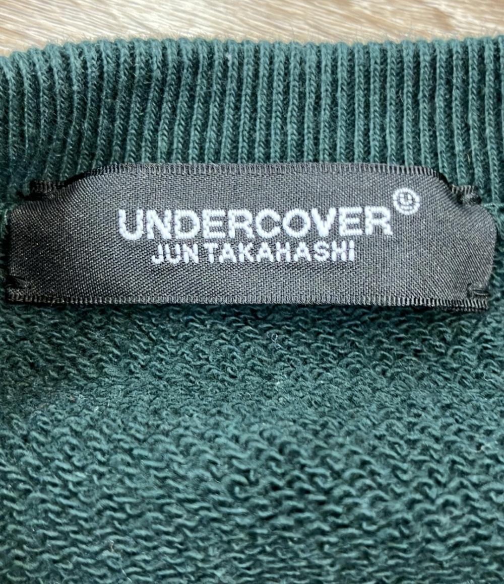 UNDERCOVER スウェットシャツ ダークグリーン プルオーバー グラフィックプリント UC1D1895-2 レディース SIZE 1 (S) アンダーカバー