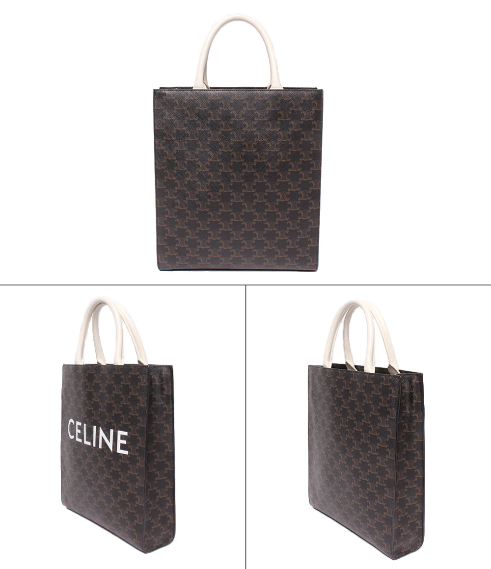 CELINE 2WAY ハンドバッグ トートバッグ ショルダーバッグ 肩掛け 斜め掛け バーティカル カバ トリオンフ レディース セリーヌ