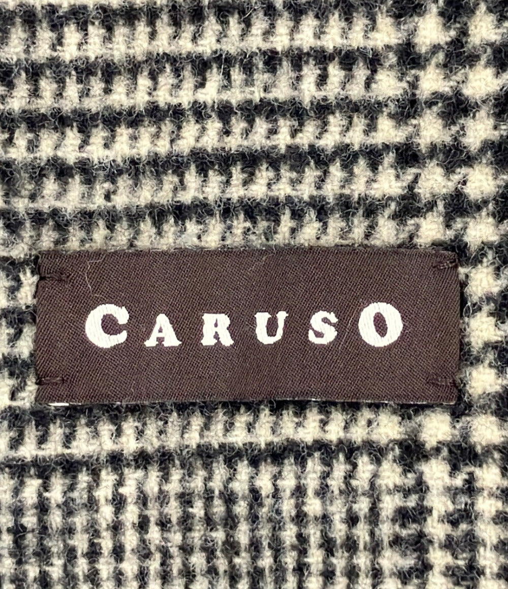 CARUSO グレンチェックベルテッドコート レディース SIZE 44 (L) カルーソー