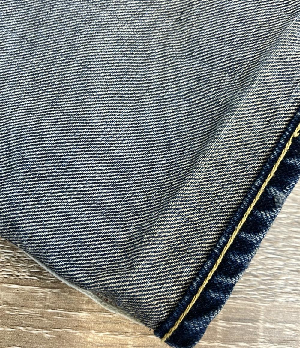 VISVIM デニムパンツ ヴィンテージ ダメージ加工 ペンキ スリムテーパード  ボタンフライ Social Sculpture 03 (スリム) 0112105005002 メンズ SIZE 2