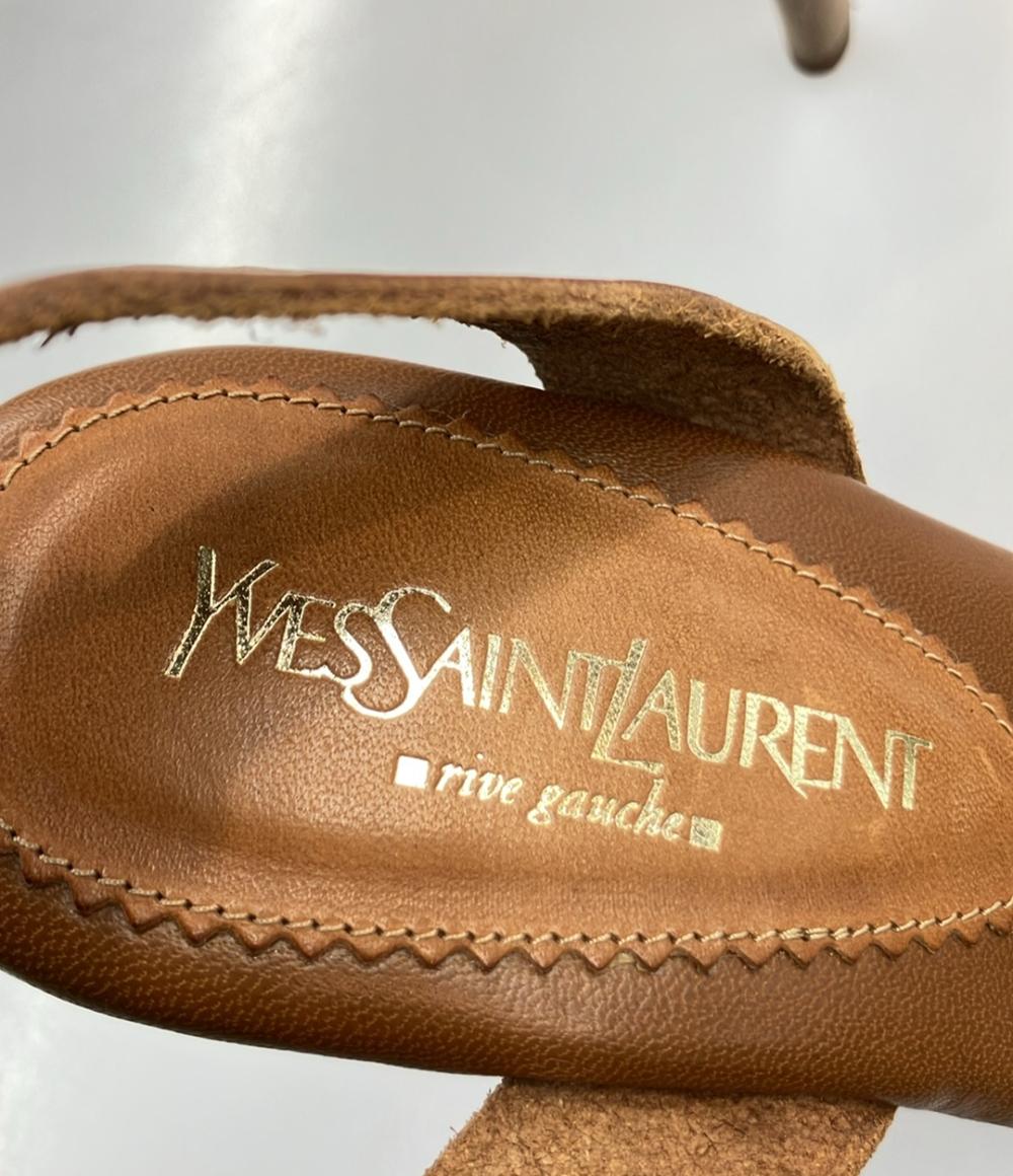 YVES SAINT LAURENT アンクルストラップサンダル レディース SIZE 37 (24cm) イヴ・サンローラン