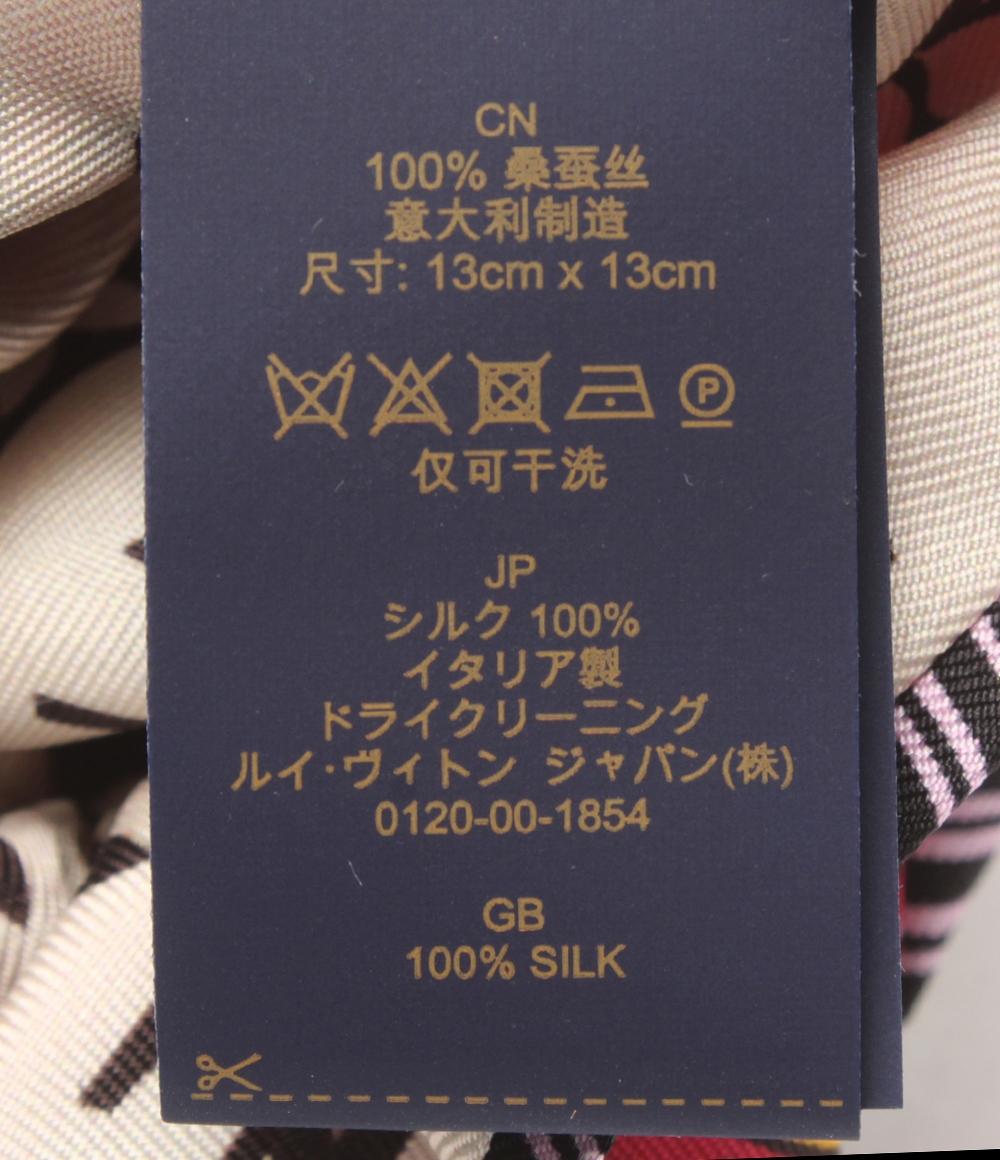 美品 LOUIS VUITTON シュシュ シルク100％ シュシュ・モノグラム タイルズ M78435 レディース ルイ・ヴィトン