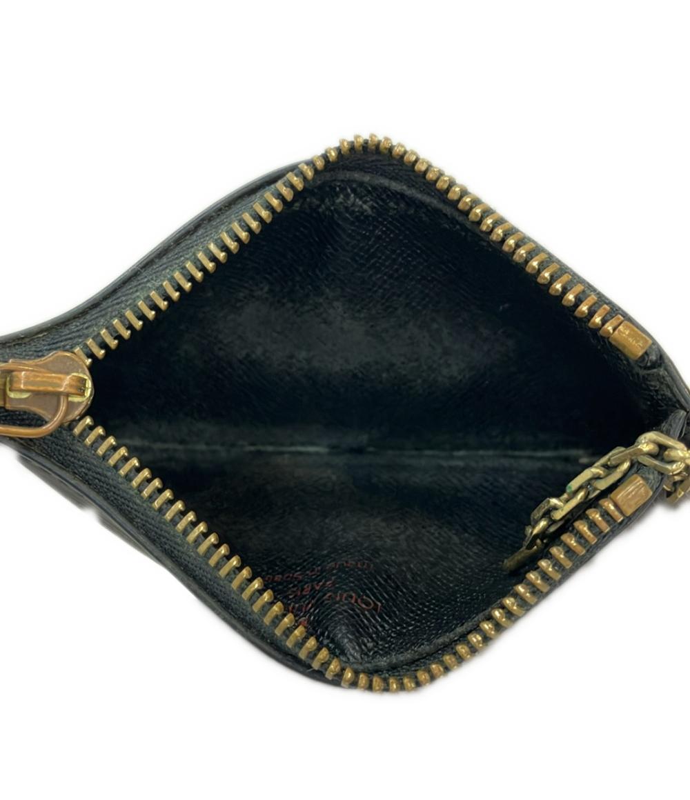 ルイ・ヴィトン コインケース キーリング付き ポシェット クレ エピ M63802 メンズ LOUIS VUITTON
