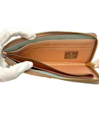 LANVIN en Bleu L字ファスナー長財布 レディース ランバンオンブルー