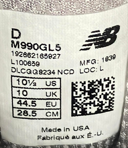 ニューバランス ローカットスニーカー M990GL5 メンズ SIZE 28.5 (XL) NEW BALANCE
