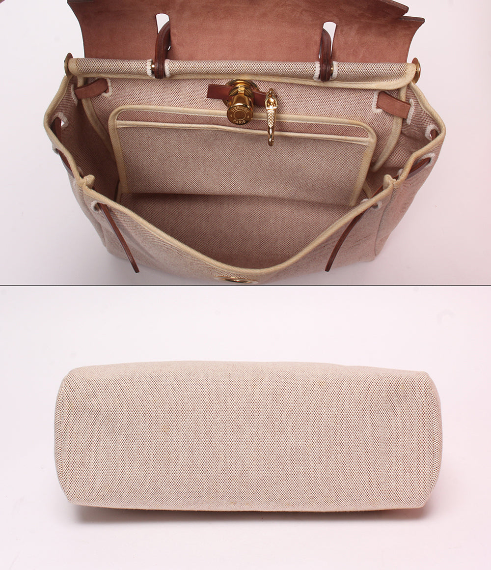 HERMES 2WAY ハンドバッグ ショルダーバッグ 肩掛け ゴールド金具 □E刻印 エールバッグ PM レディース エルメス