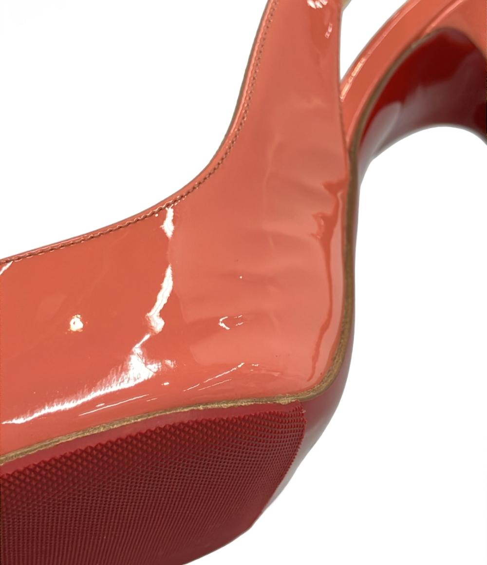 美品 クリスチャンルブタン ポインテッドトゥスリングバックパンプス レディース SIZE 36 1/2 (M) Christian Louboutin