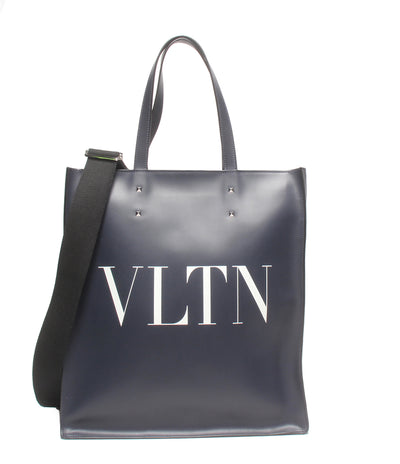 美品 VALENTINO 2WAY トートバッグ ショルダーバッグ 斜め掛け VLTN メンズ ヴァレンティノ