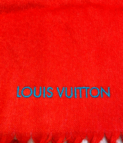 美品 ルイ・ヴィトン マフラー カシミヤ100% エシャルプ フラワーズ M75841 レディース LOUIS VUITTON