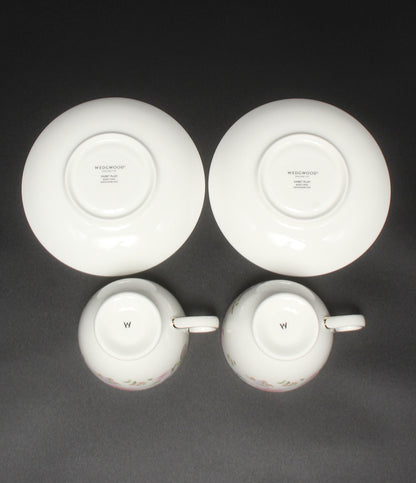 美品 WEDGWOOD カップ＆ソーサー 2客セット ペア スウィートプラム ウェッジウッド
