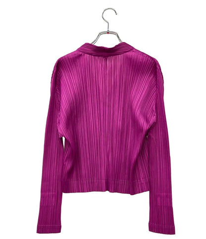 PLEATS PLEASE 長袖 カーディガン レディース SIZE 3 プリーツプリーズ