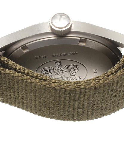 HAMILTON 腕時計 カーキ Khaki クオーツ ブラック 6361 メンズ ハミルトン