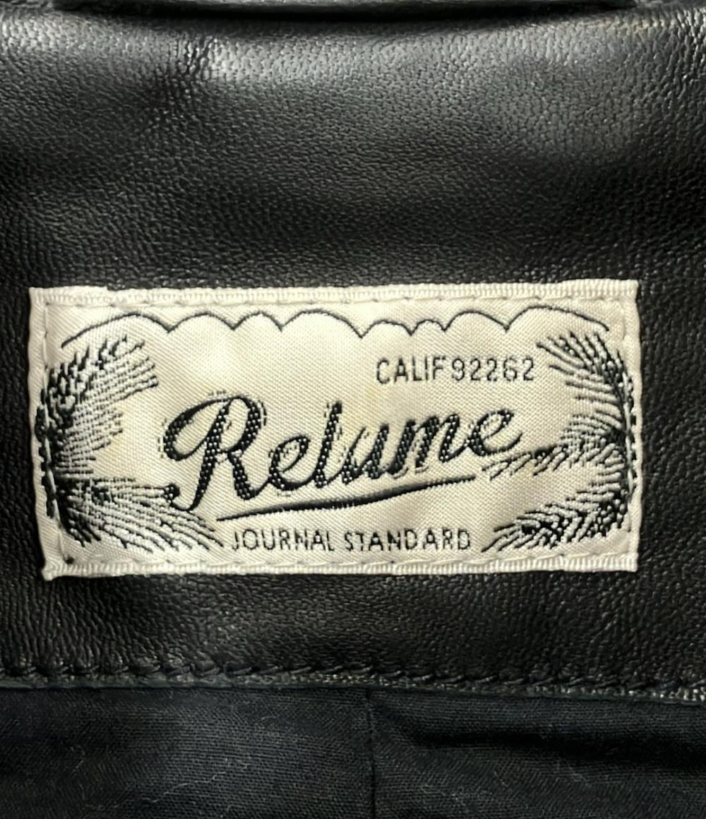 ジャーナルスタンダード レリューム レザージャケット 羊革 レディース SIZE 36 (S) JOURNAL STANDARD relume