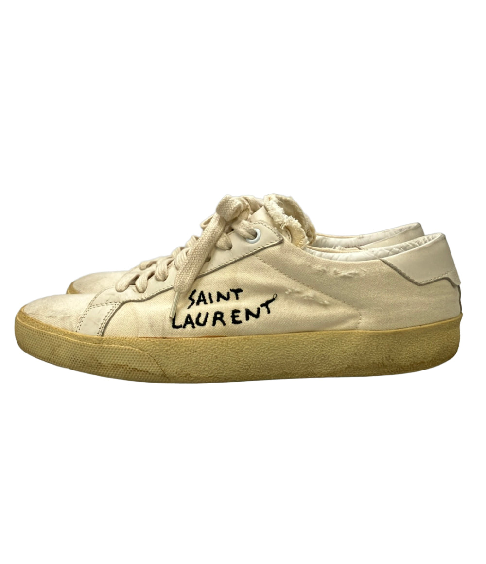 SAINT LAURENT ローカットスニーカー ダメージ加工 VU471827 メンズ SIZE 40 サンローラン