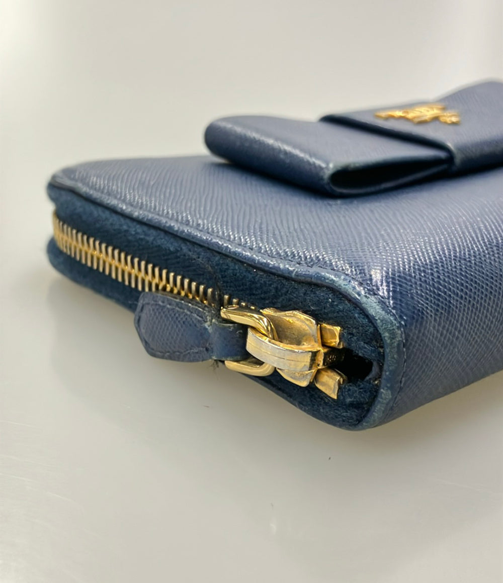 PRADA ラウンドファスナー長財布 レザー レディース プラダ