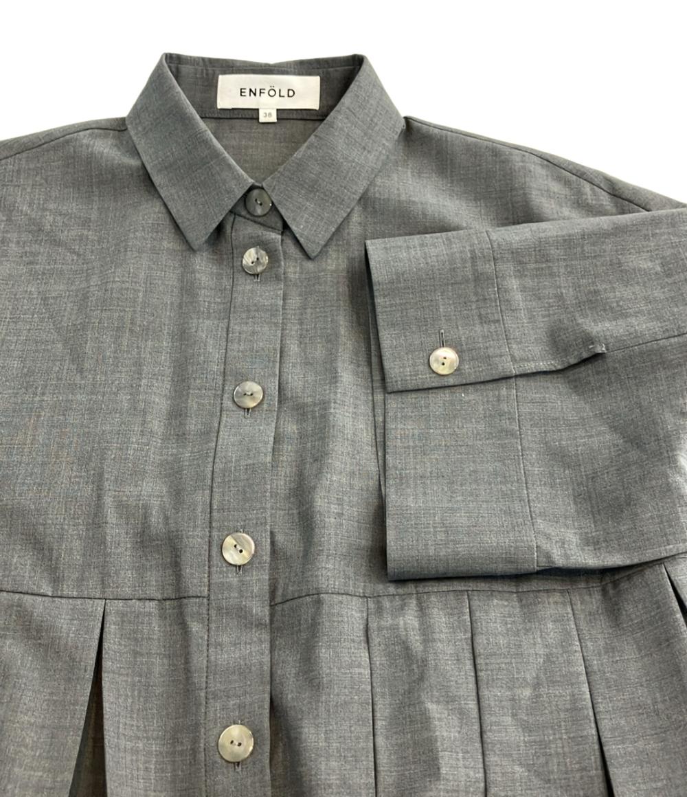 美品 エンフォルド 半袖シャツワンピース レディース SIZE 38 (M) ENFOLD