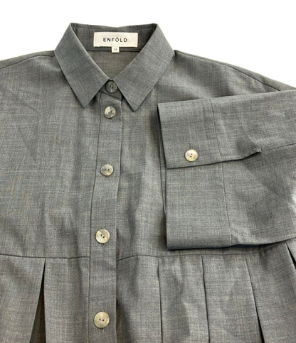 美品 エンフォルド 半袖シャツワンピース レディース SIZE 38 (M) ENFOLD