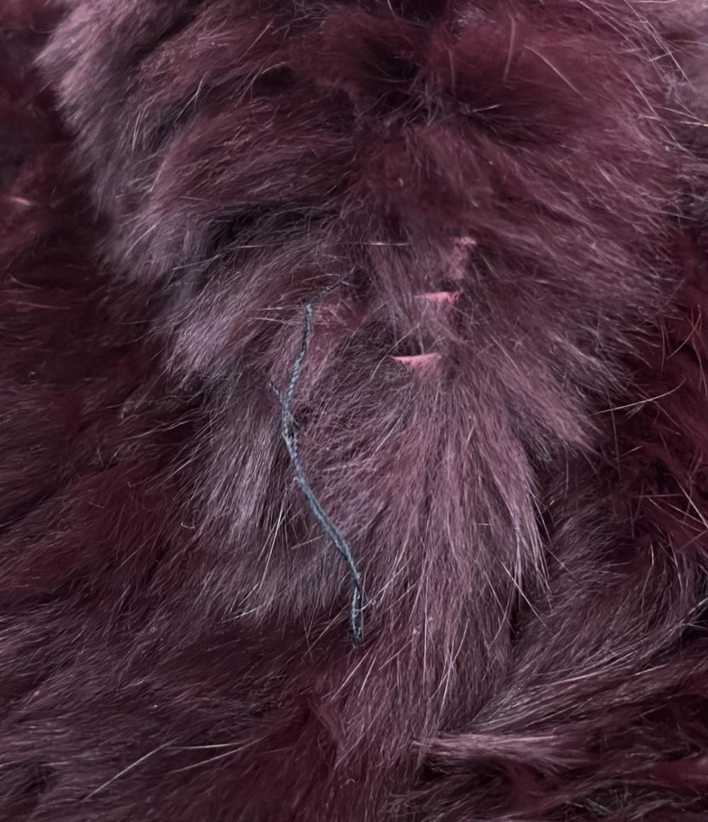 Sov. ラビットファー コート レディース SIZE F (M) ソブ