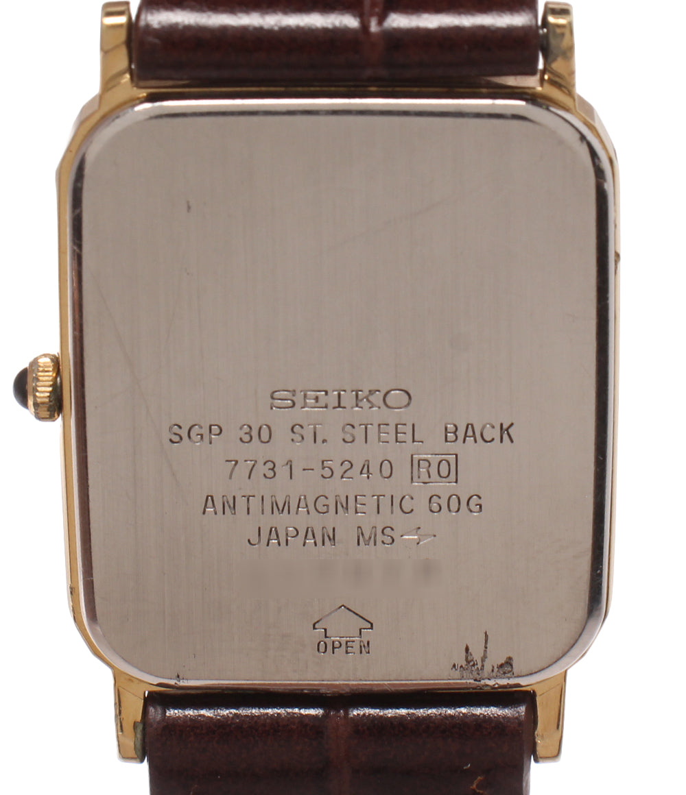 SEIKO 腕時計 ドルチェ  Dolce クオーツ ゴールド 7731-5240 メンズ セイコー