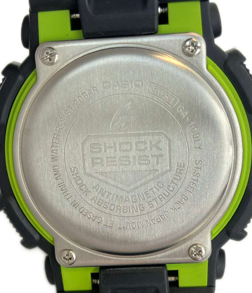 美品 CASIO 腕時計 G-SHOCK クオーツ GA-100LY メンズ カシオ