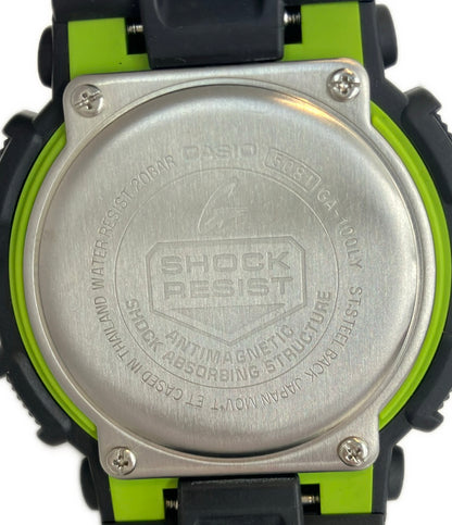美品 CASIO 腕時計 G-SHOCK クオーツ GA-100LY メンズ カシオ