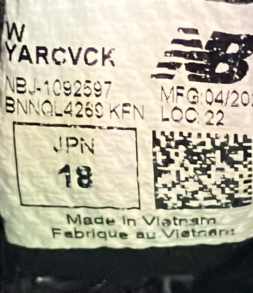 ニューバランス ローカットスニーカー YAKRCVCK キッズ SIZE 18 (M) NEW BALANCE