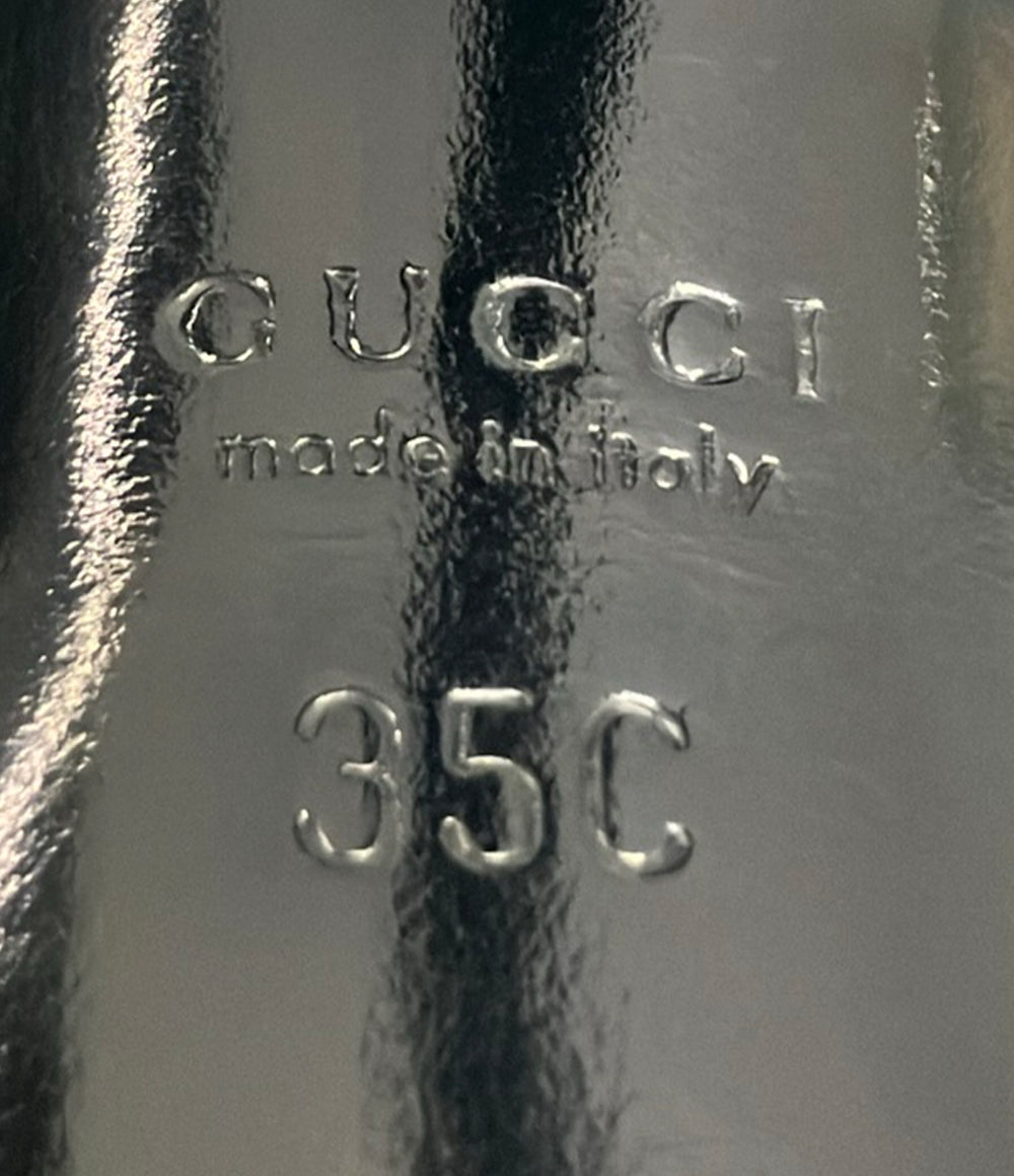GUCCI オックスフォード プラットフォーム パンプス 186073 レディース SIZE 35 (22.5cm) グッチ