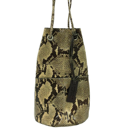 マルコマージ パイソン巾着ショルダーバッグ 肩掛け レディース MARCO MASI