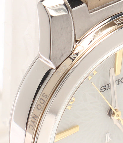 SEIKO 腕時計 ルキア ソーラー ホワイト 1B35-0AN0 レディース セイコー