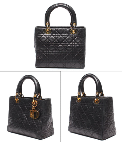 Christian Dior 2WAYハンドバッグ ショルダーバッグ 肩掛け レディ ディオール カナージュ レディース クリスチャンディオール
