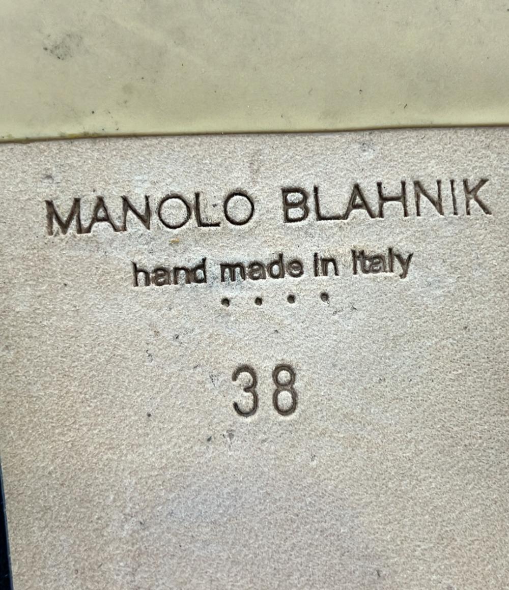 ■未使用品■MANOLO BLAHNIK マノロブラニク サイズ38 名東】【MANOLO BLAHNIK】マノロ ブラニク ヒールパンプス グレージュ