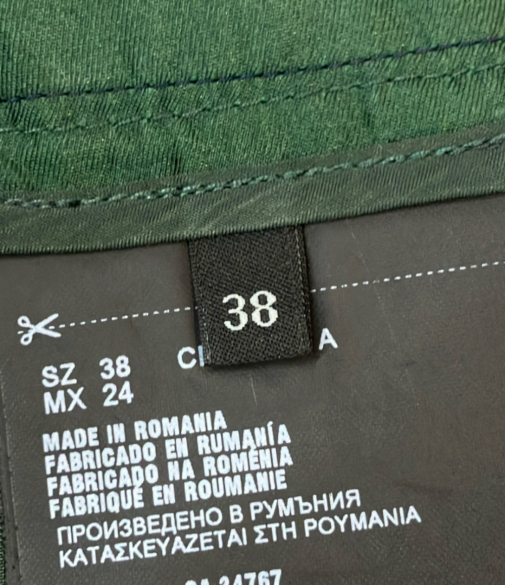 PRADA プリーツフレアスカート グリーンカラー 2017年 レディース SIZE 38 (M) プラダ