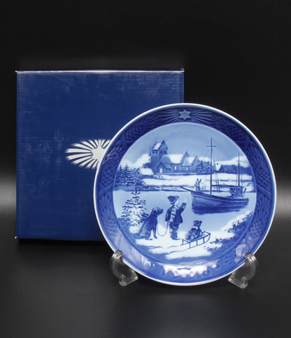 美品 Royal Copenhagen イヤープレート 飾り皿 18cm 1998 ロイヤルコペンハーゲン