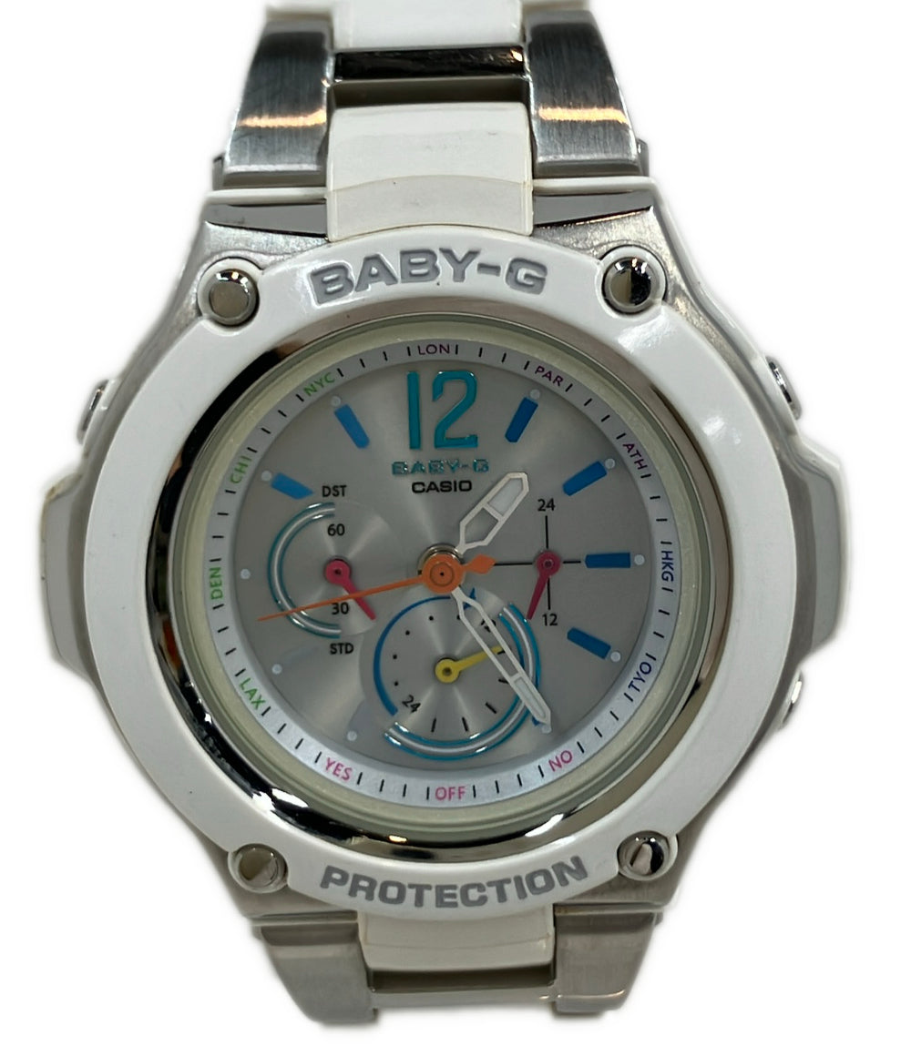 CASIO 腕時計 Baby-G ソーラー シルバー BGA-1400 レディース カシオ