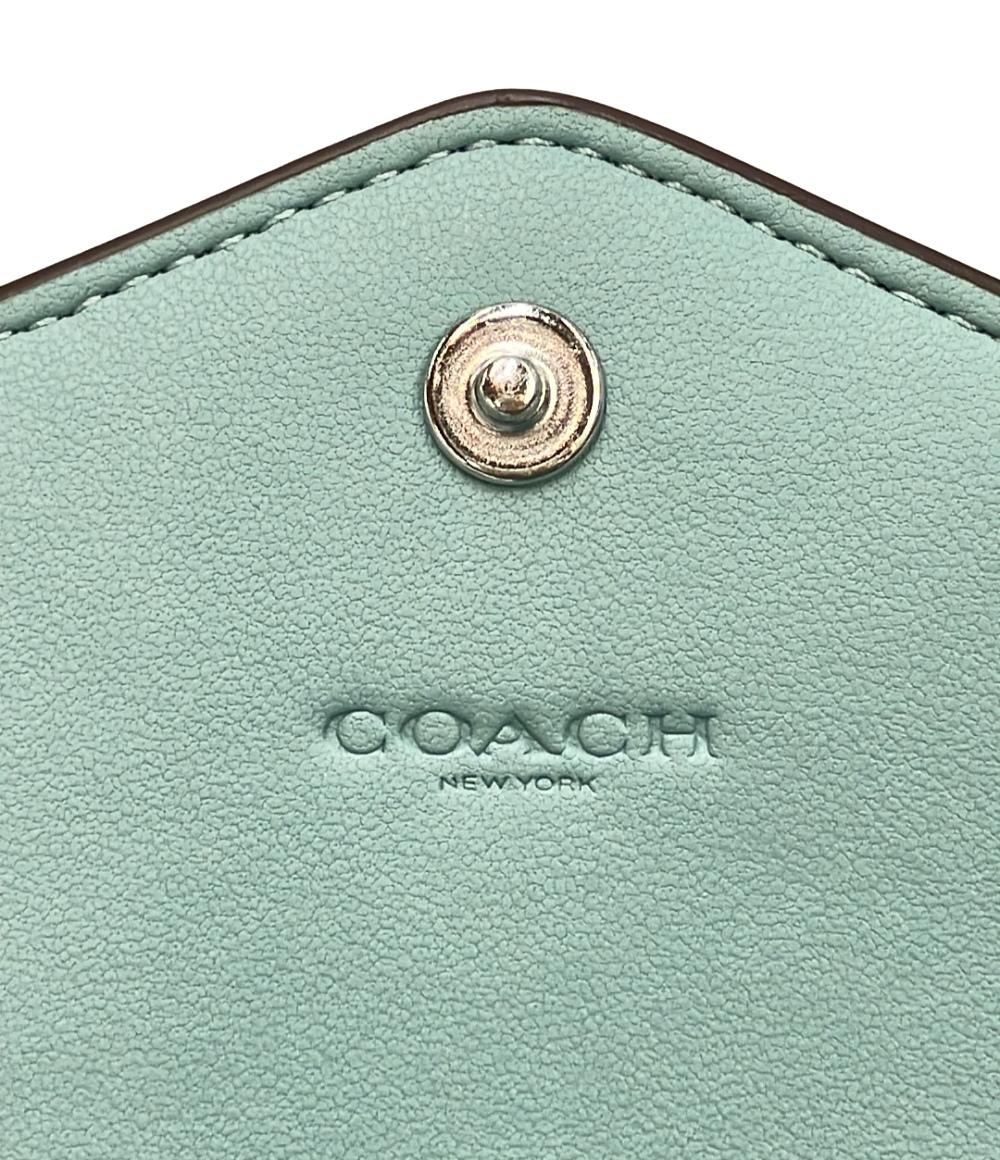 美品 COACH 三つ折り財布 レディース コーチ