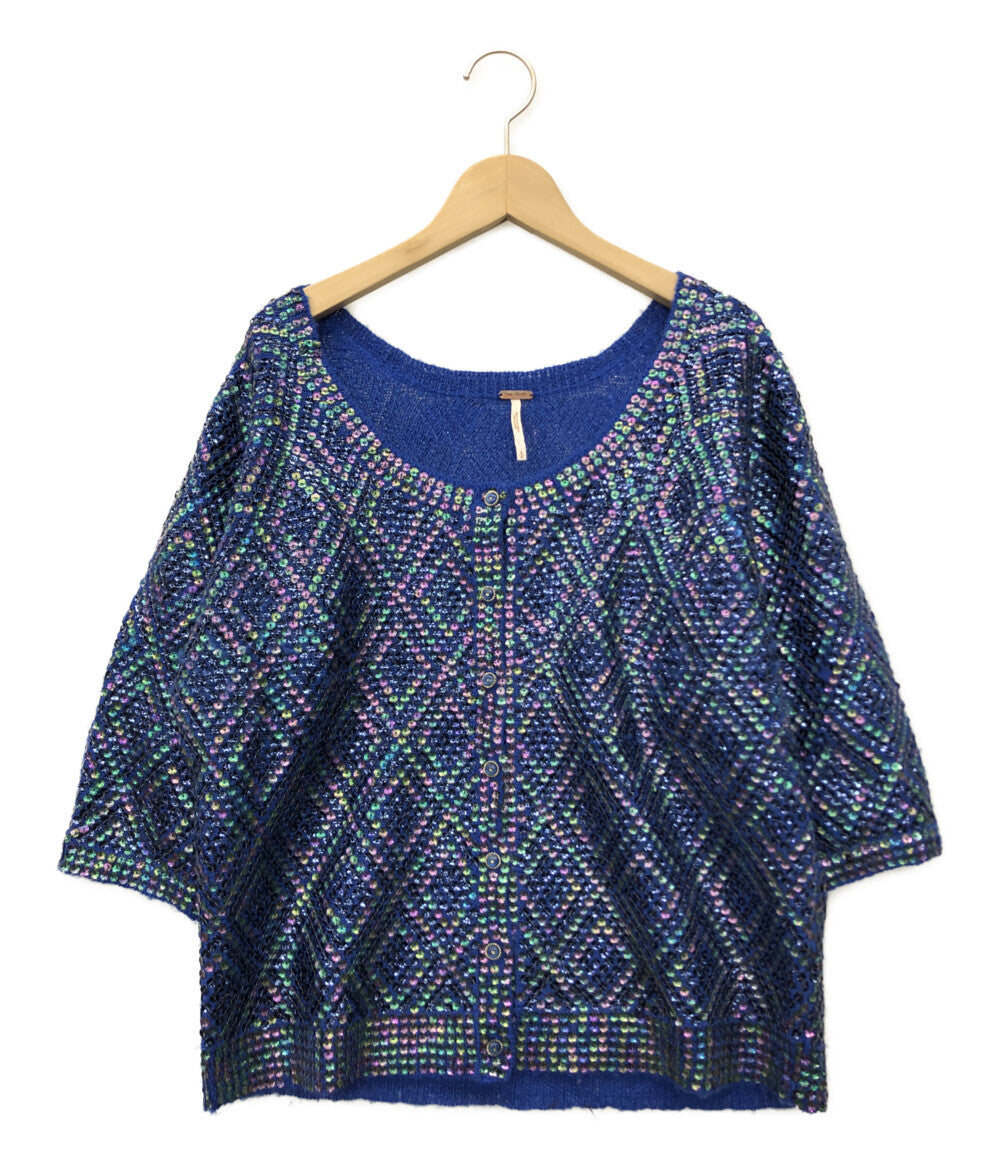 フリーピープル  スパンコール長袖カーディガン      レディース SIZE S (S) FREE PEOPLE