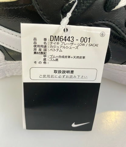NIKE ローカットスニーカー × sacai BLAZER LOW DM6443-001 メンズ SIZE 26.5 ナイキ